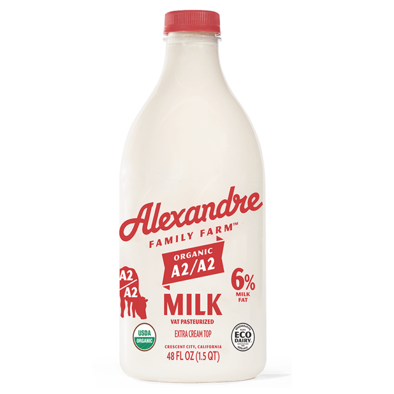 6/28oz Cream Top Milk 6 Pete's Milk Delivery